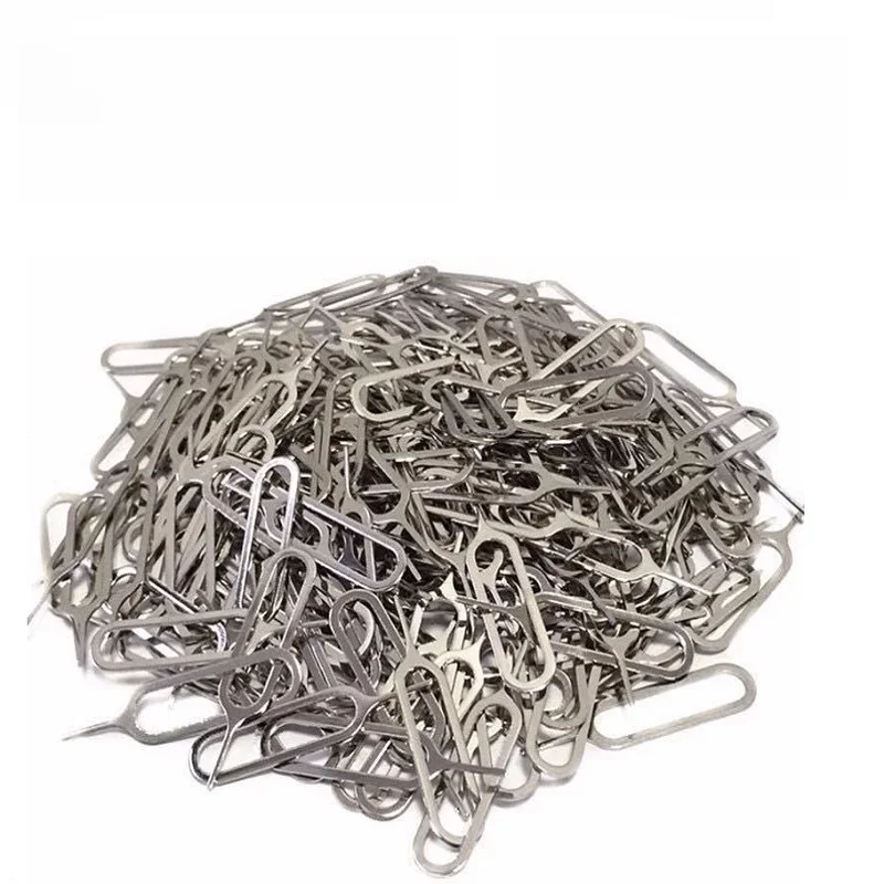 50 1000Pcs Eject Sim Card Tray Open Pin Needle Key Tool Sim Card Tray Pin Eject Tool Universal Cell Phone Sim Cards Accessories