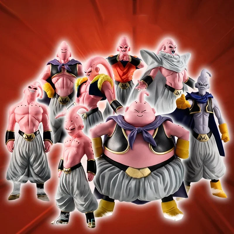 Lot de 8 figurines Dragon Ball Z en PVC, Majin Buu, Fat Buu, modèle à collectionner, jouets pour enfants et adultes, cadeaux