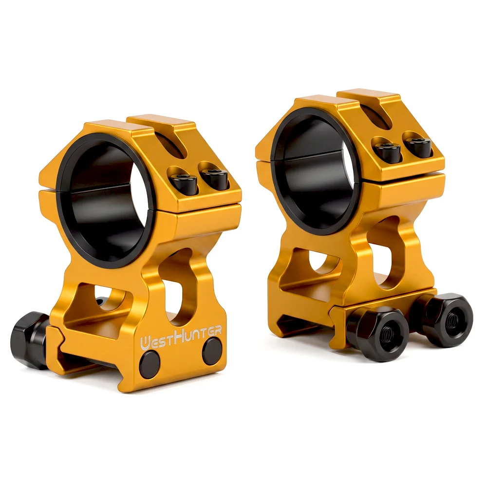 WESTHUNTER Universelle taktische Zielfernrohrhalterungen 25,4 mm/30 mm Doppelringe Vollständiger CNC-Prozess Picatinny 20 mm optische Sehenswürdigkeitenhalterungen – Detail 6