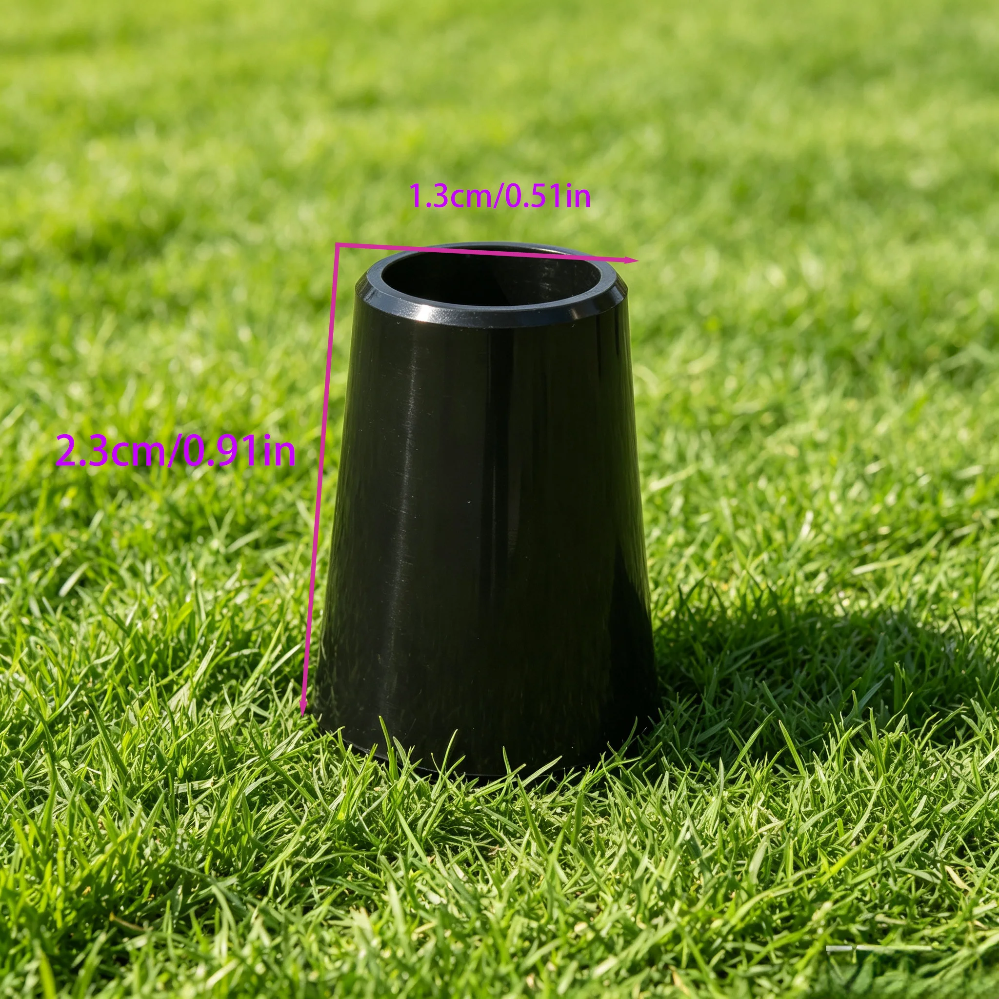 Multiple Black 0.91inch Tapered Golf Shaft Rubber Sleeves, Wear-Resistant Cushioning Sleeves, Universal for Driver, Hybrid Clubs, Wedge Clubs, Golf Workshop Repair and Assembly, Golf Equipment Upgrade and Modification Replacement Parts