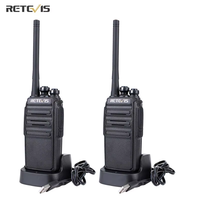 Retevis Walkie Talkie 2 Pcs RT24 PMR 446 Rechargeable Professional Talkie Walkie Long Range H777S Two-Way Radio Communicator FRS