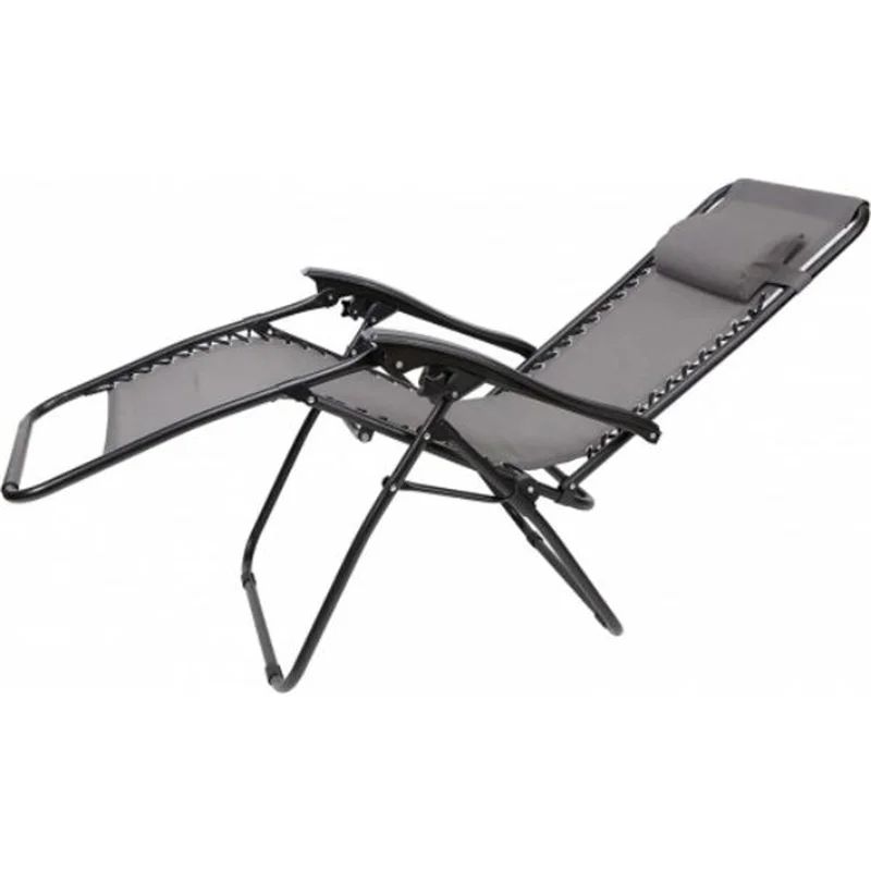 Starley-dark gray lounger chair with cushion