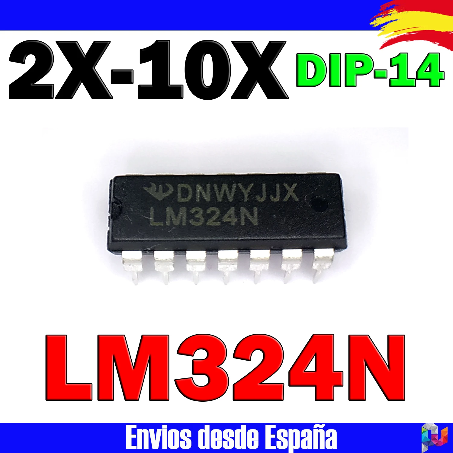 Lm324N Lm324 Square Operational Amplifier Dip-14 Quantity to Choose