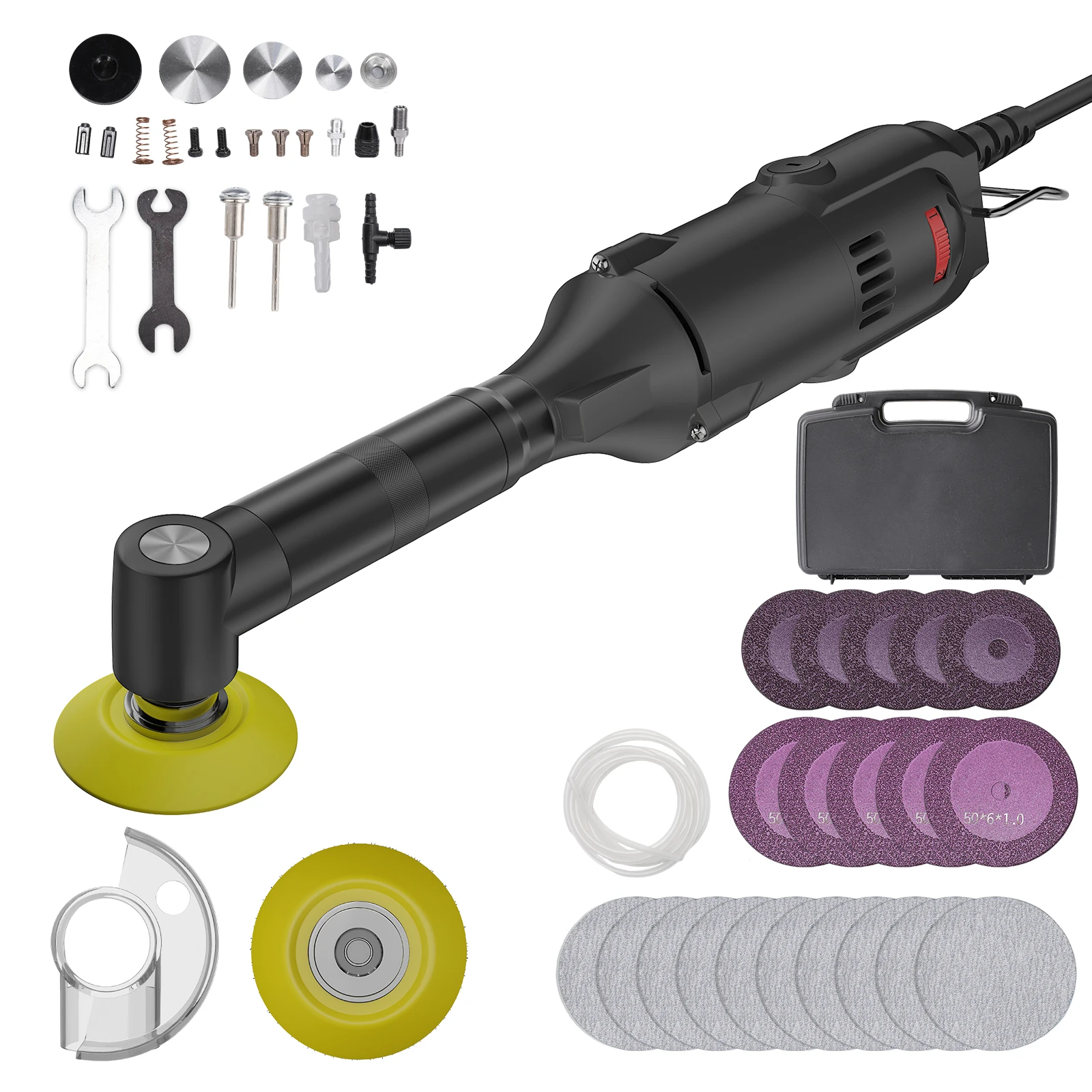 90 °   Keramische Tegels Beauty Swing Tool 500W Elektrische Rechte Slijper 6 Variabele Snelheden Machine Grinder Sander Polijstmachine - afbeelding 1