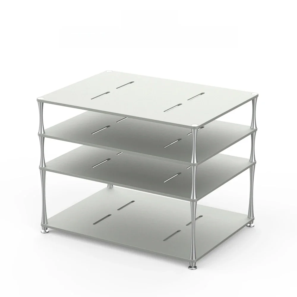 DD ddHiFi HS550 HiFi Display Stand for Desktop DAC Amp, ciepły szary, chłodny szary, różowawy szary, anodowane srebro i piaskowa czerń — zdjęcie produktu 7