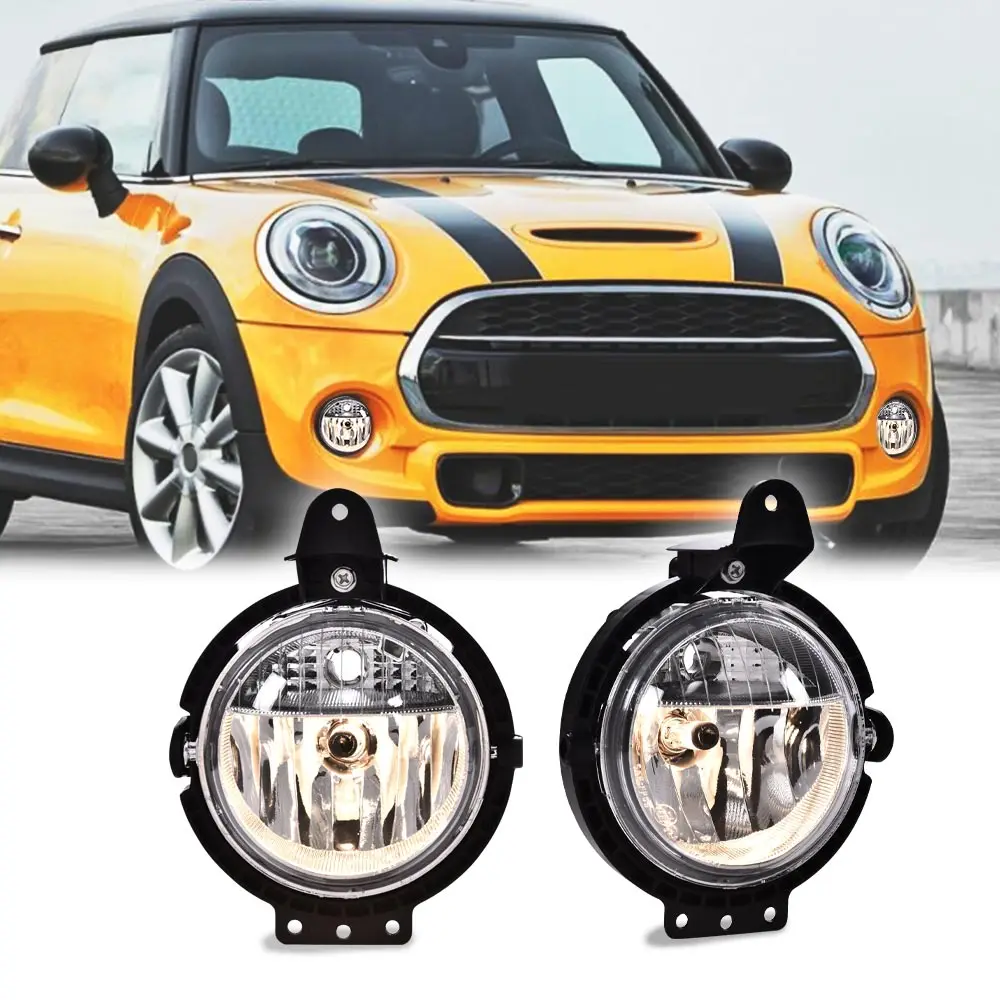 

1 Pair Front Fog Lights Clear Lh&Rh Fit for 2007-2015 Mini Cooper R55 R56 R57 R58 Waterproof Snowproof Dustproof Car Accessories