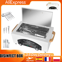 Hot Air Sterilizer Dry Heat Disinfection Foot Care Tattoo Nail Studio Multifunctional Sterilizer Cabinet Autoclave with Timer