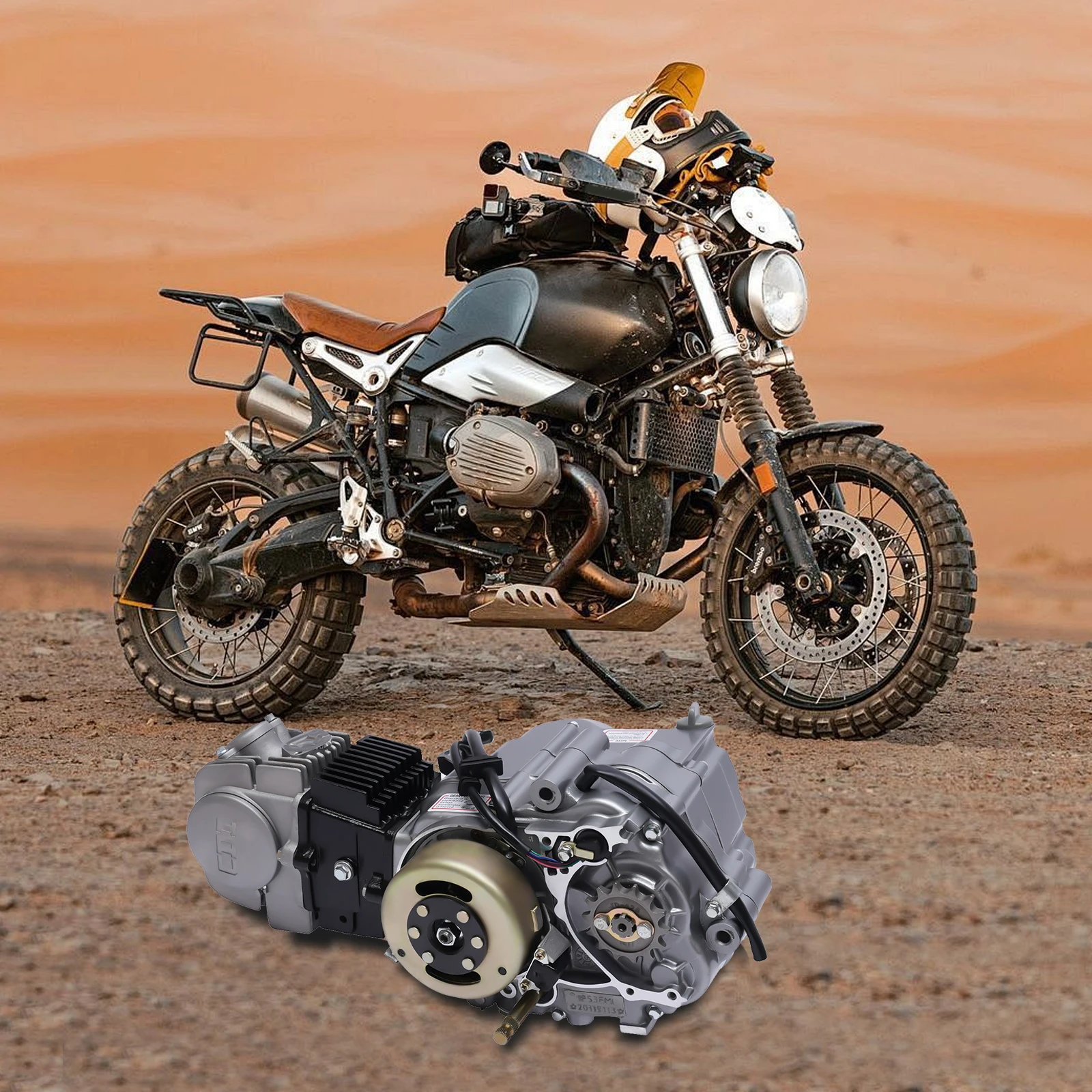 CRF50 125cc اسطوانة واحدة 4 السكتة الدماغية سحب بدء المحرك المحرك ل دراجة الجيب الترابية الصغيرة دراجة الطرق غير الممهدة رباعية Atv 900 مللي