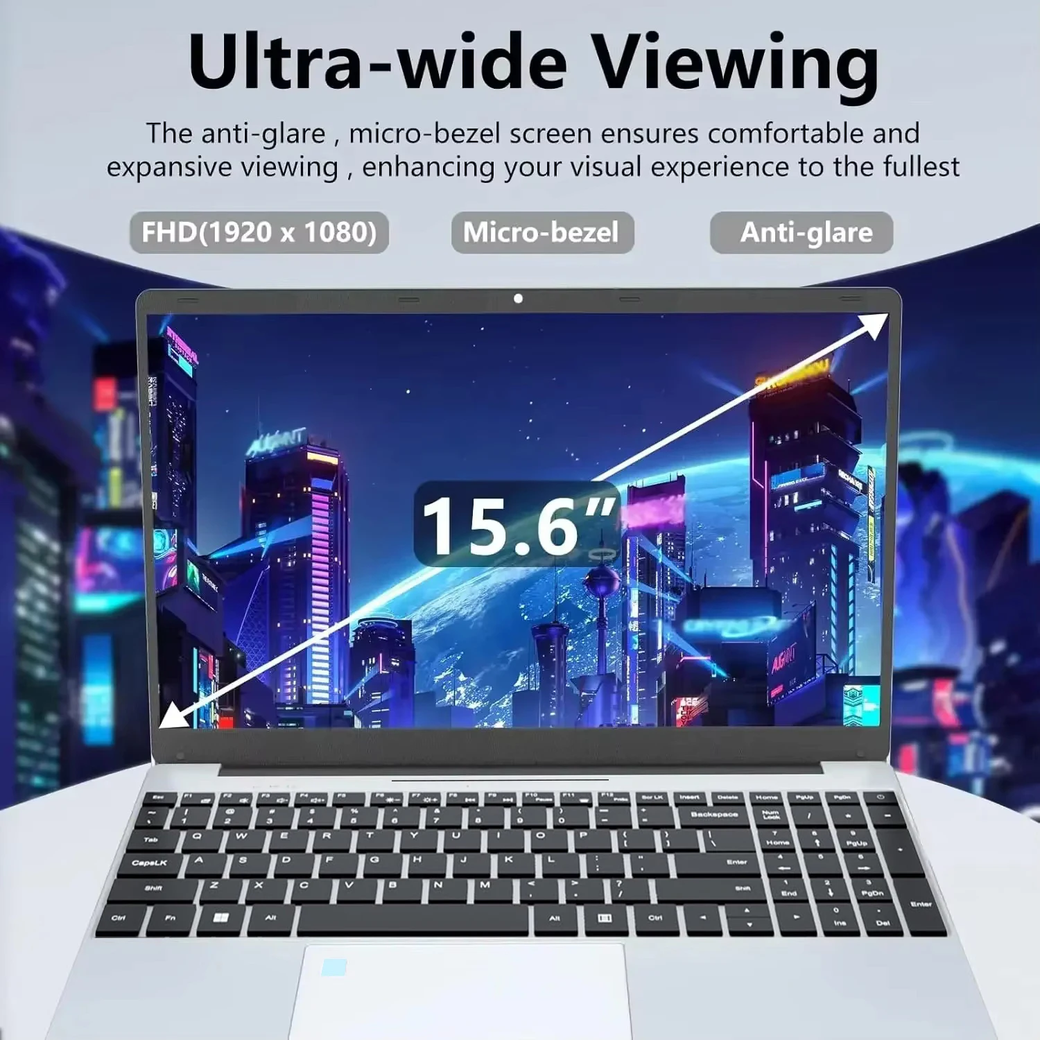 Xiaman 15.6 "Ultra Sottile Computer Portatile Windows 11 PC Portatile 16 GB di RAM 1 TB 2 TB SSD Intel Celeron N4000 HD Ufficio Studio Notebook