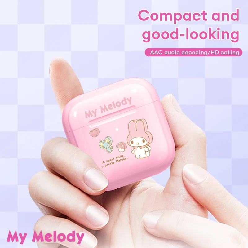 

Miniso Sanrio EJ-116 Wireless Bluetooth Earphones Smart Touch HIFI Sound Earbuds My Melody Cinnamoroll Hello Kitty Cute Headsets