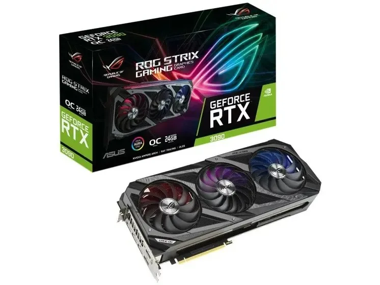 BEST SALES ORIGINAL  Asus GeForce RTX 3090 24GB - GDDR6X 384 bits ROG Strix Gaming