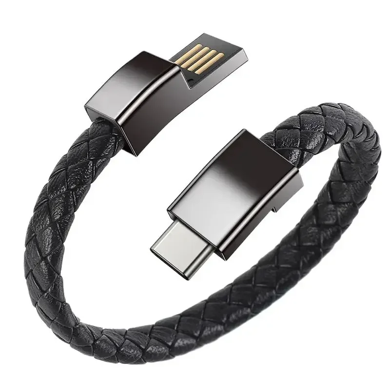 Tragbares Armband-Ladekabel Geeignet für iPhone 11 12 13 14 Pro Max Samsung Huawei Xiaomi USB Micro Type-C Datenkabel