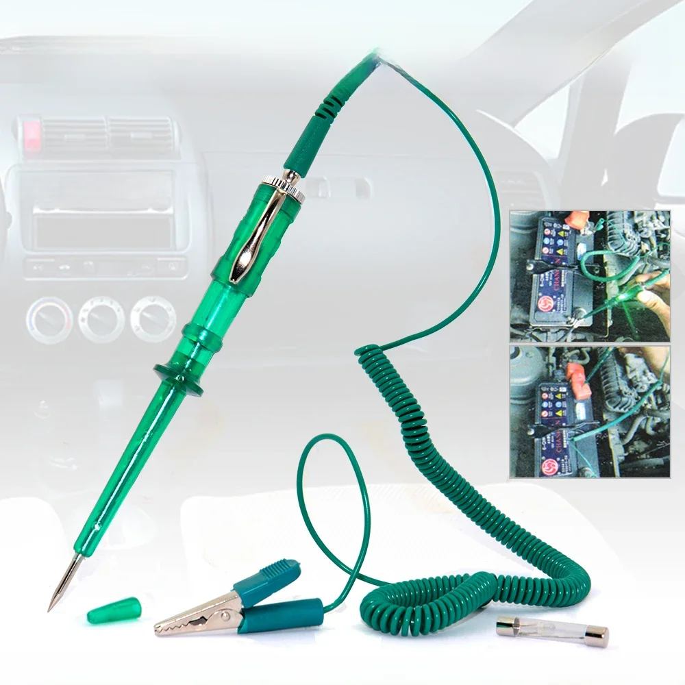 Testeur de circuit automatique de haute qualité, testeur de tension de camion, testeur de circuit automatique DC 6-24V, stylo de test de sonde de diagnostic automatique