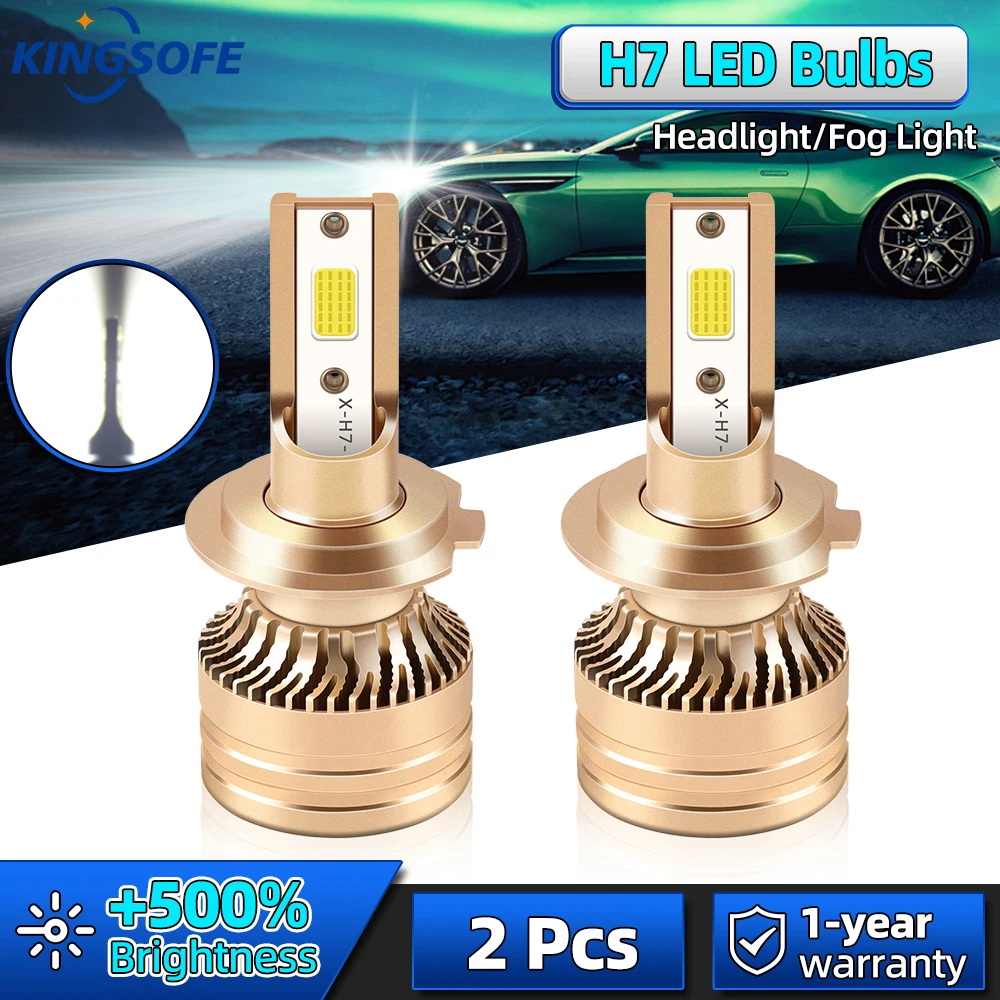 

29000LM H7 LED Headlight Bulb 190W Mini COB CHIP Car Headlamp With Fan Auto Lamps H7 Turbo Automobile 12V 6000K Cold White