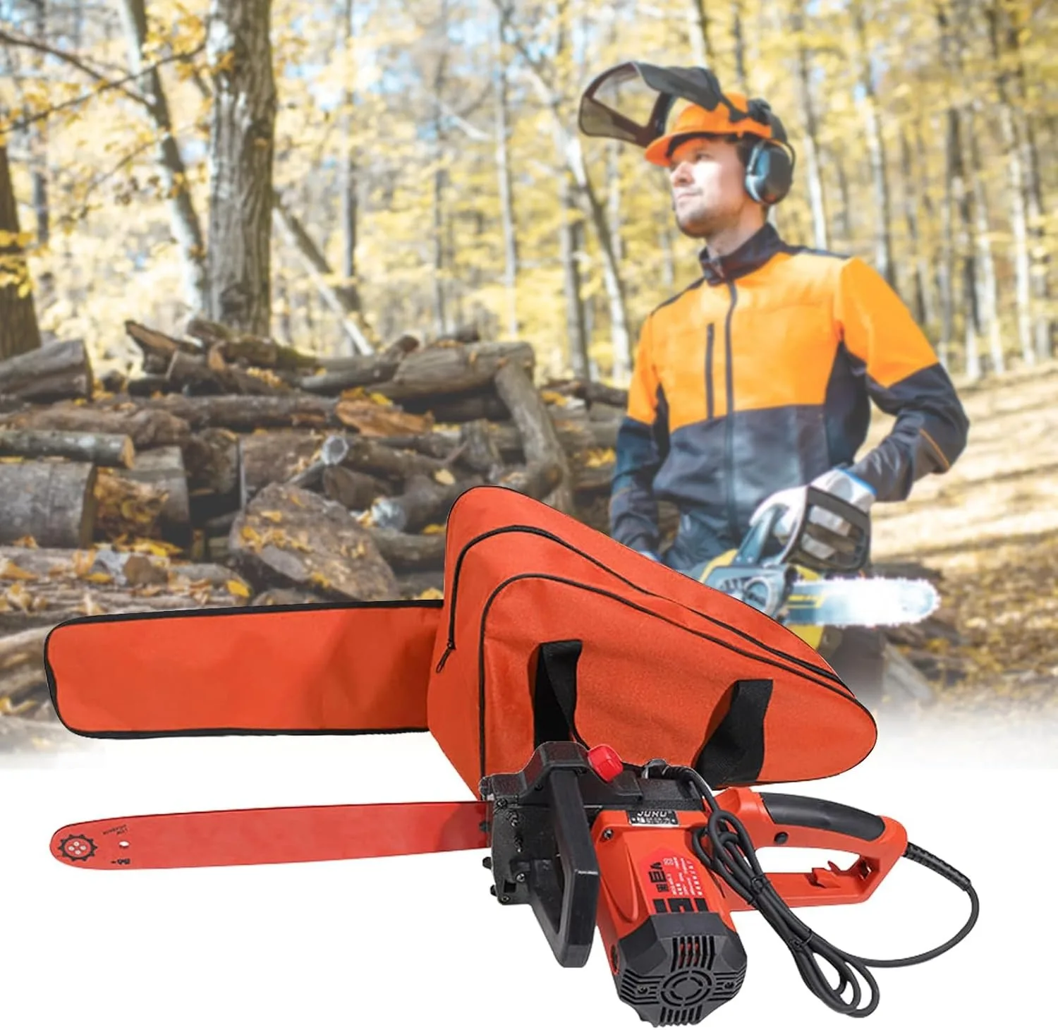 Chainsaw Carrying Bag Multifunction Chainsaw Bag Carrying Case Sticky Strip Water Resistant Chainsaw Storage Bag