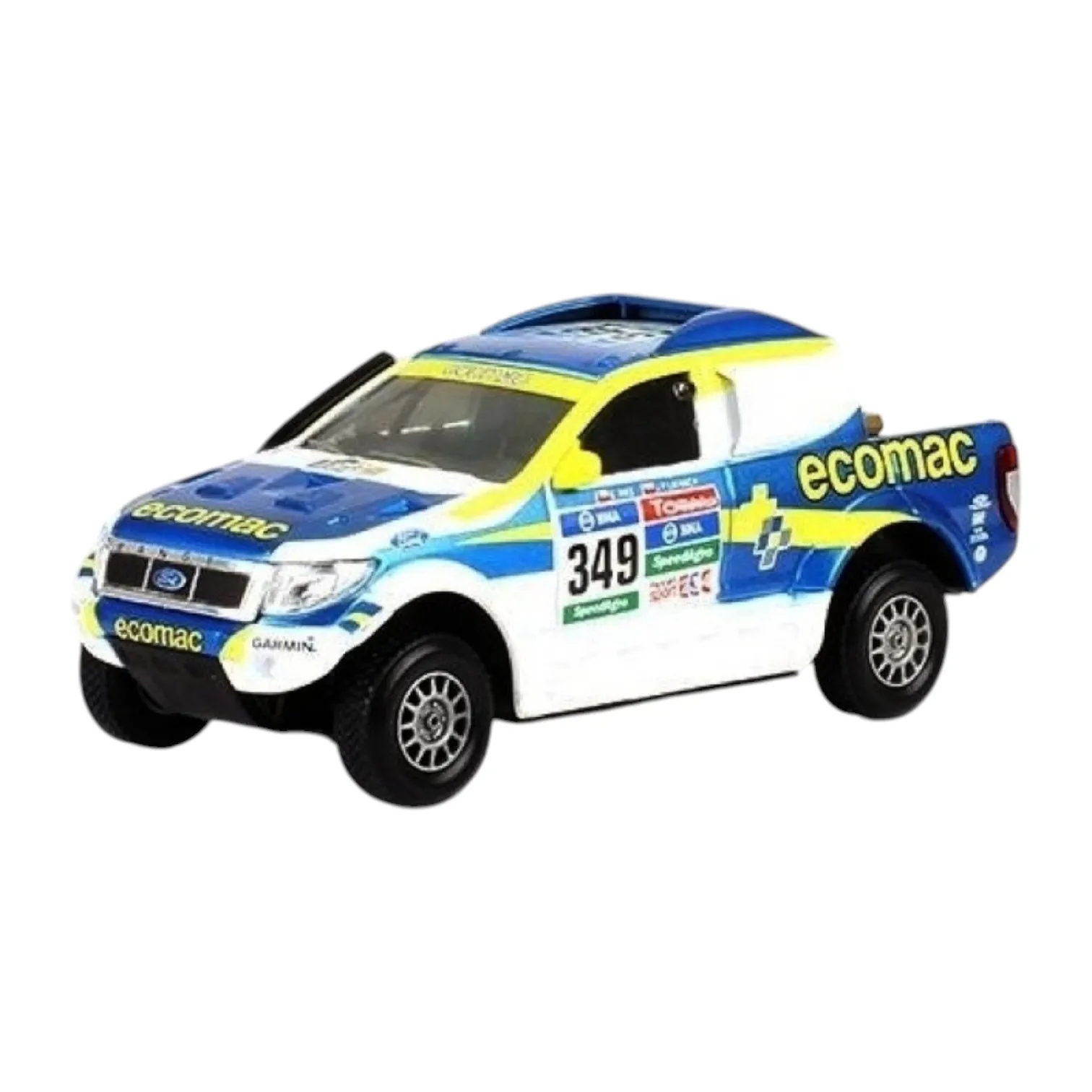 Salvat, Camionnette Tout-Terrain de la Compétition du Rallye de Dakar 2016, Pilote Espagnol, Échelle 1:43, Miniature Diecast, Collection Dakar, Sans Emballage, Emballage Blister Original, Base Sérigraphiée et Année