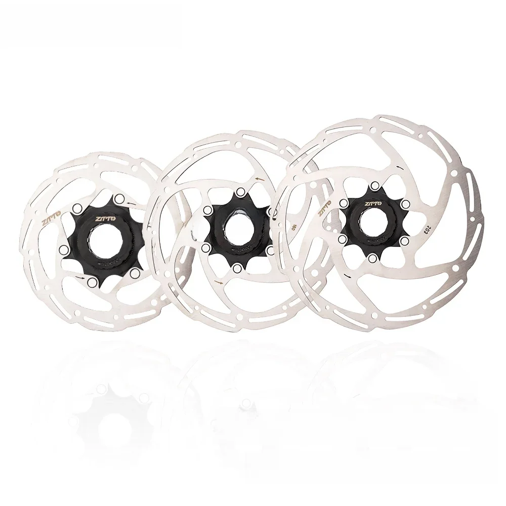 AliExpress ZTTO Bicycle Center-Lock Rotors MTB Road Bike Hydraulic Cooling Disks Center Lock 140/160/180/ 203mm Disc Brake Rotor Lock Ring