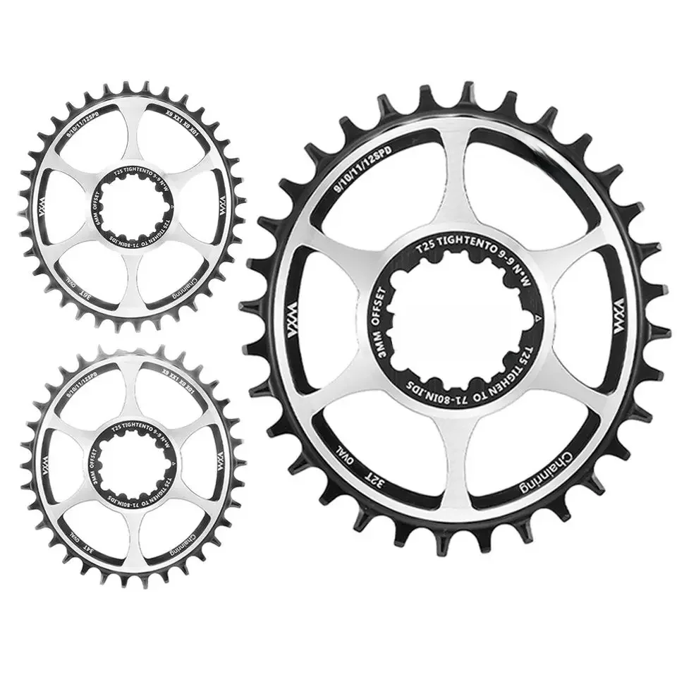 AliExpress VXM Chainweel Bicycle Oval Chainring Offset 3mm/6mm 32t 34t 36t for Mtb Sprocket