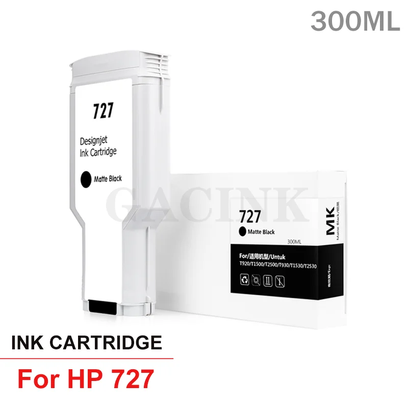 For HP 727 Compatiple Ink Cartridge For HP DesignJet T920 T930 T1500 T1530 T2500 T2530 For C1Q12A B3P23A B3P19A B3P20A B3P21A