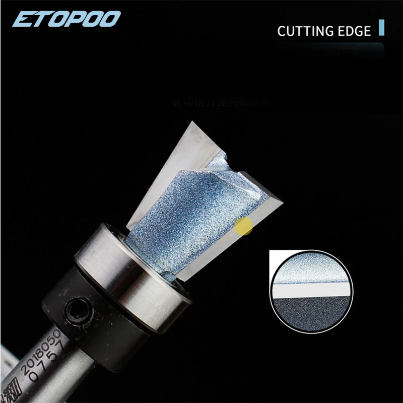 1PC 1/4" (6.35mm) 14.2mm 15.2mm 15mm Diamond dovetail knife PCD Dovetail Cutter Diamond Wood Cutter Furniture Solid Wood Plywood