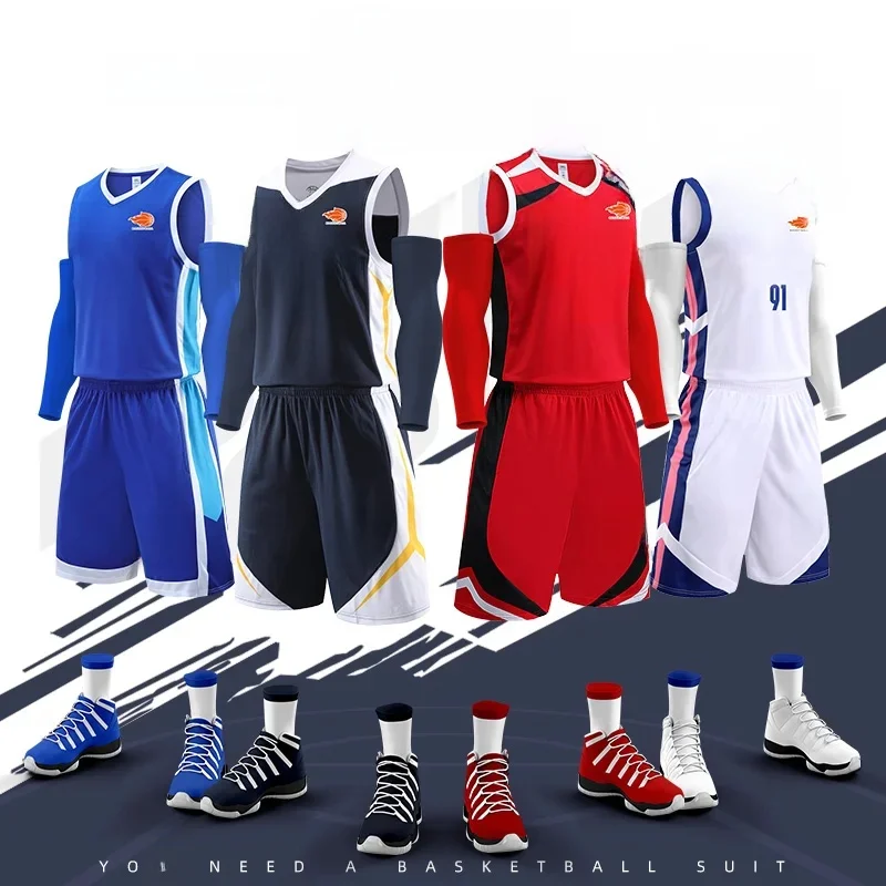 Maillot de Basket-Ball Personnalisé pour Homme et Enfant, Uniforme d'Entraînement à vaccage Rapide, Chemise Sportive, Survêtement de dehors, Vêtements Imbibés