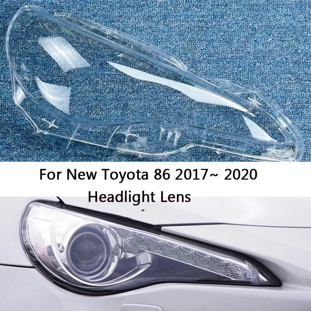 For New Toyota 86 2017 2018 2019 2020 Car Accessories Headlight Lens Cover Transparent Lampshade Headlamp Shell Plexiglass