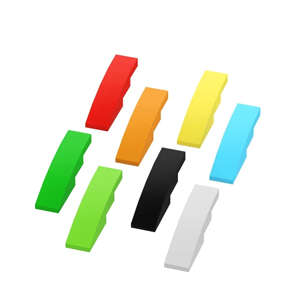 Gobricks – pièces de briques MOC compatibles, 10 pièces, 61678 11153, pente incurvée 4x1, bloc de construction de particules, bricolage, jouet pour enfants, cadeau 2022