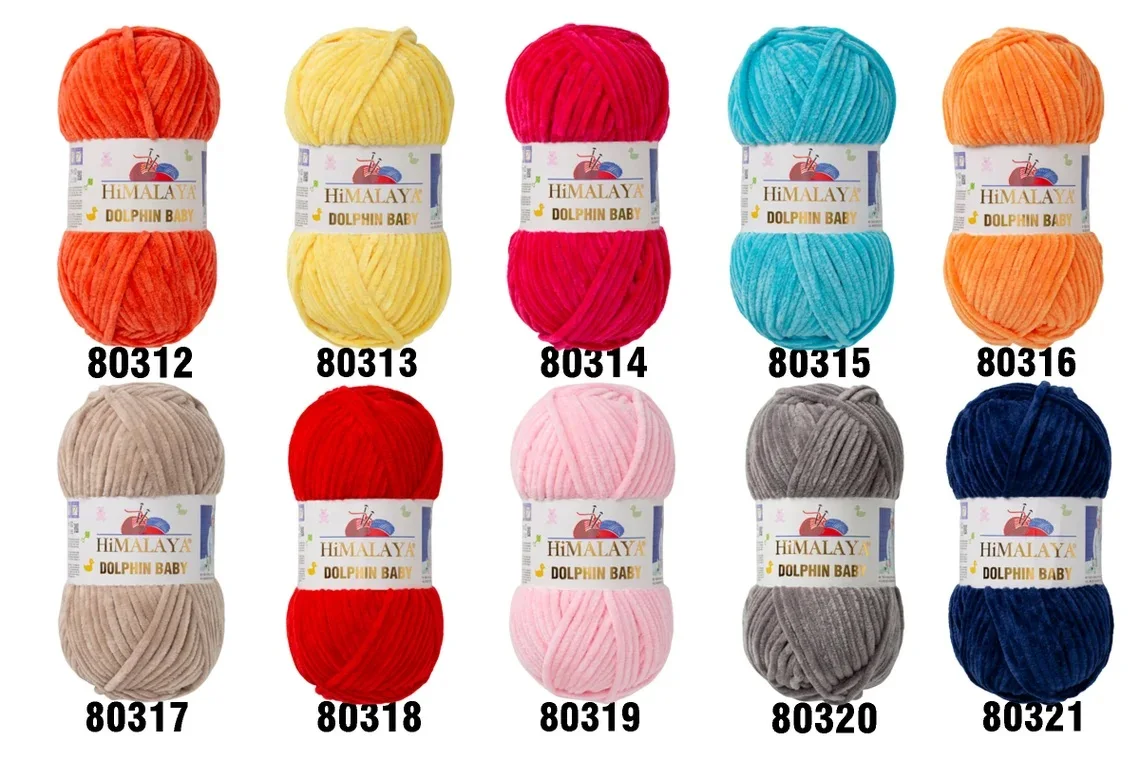 Himalaya Dolphin Baby Yarn Soft Super Bulky Very Thick Knitting Crochet Amigurumi Wool cotton yarn is a useful multi-coloured