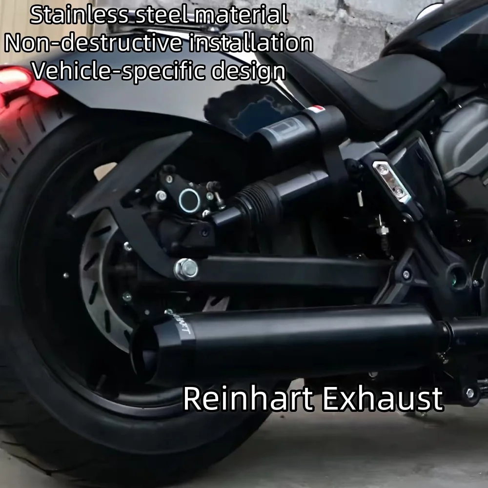 For BENDA ROCK 707 short and long straight-through exhaust pipe, deep and resonant sound.