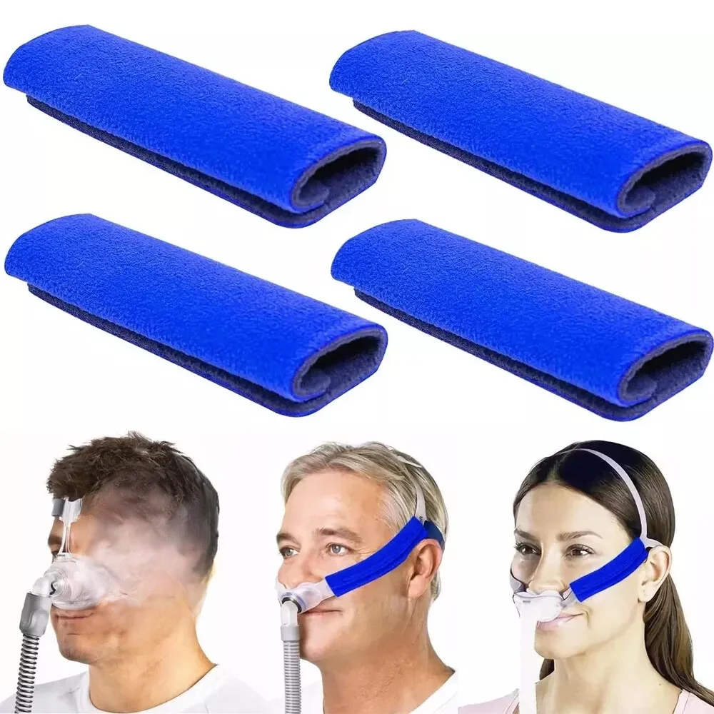 4 housses de sangle CPAP, coussinets confortables pour sangle CPAP, coussinets pour le visage CPAP, fournitures confortables, housse de masque, tampons universels et réutilisables