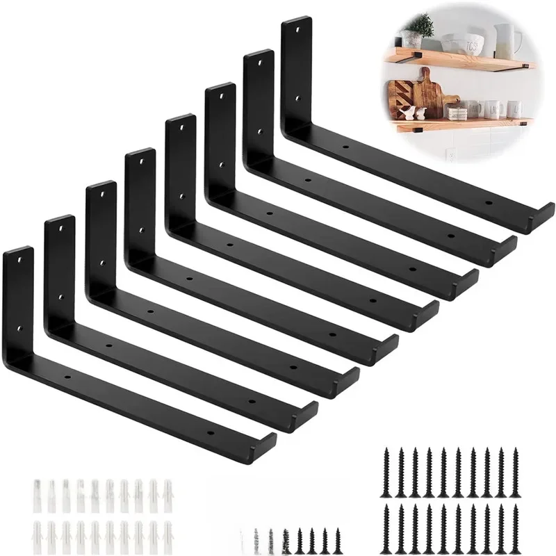 Cadre mural en fer, Support d'angle décoratif industriel robuste, cadre de Support multifonctionnel, accessoires de meubles