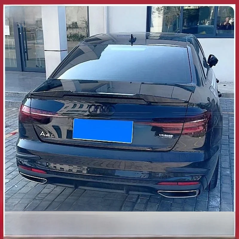 Dla Audi A4 B9 2017 2018 2019 2020 2021 2022 Spoiler Wysokiej jakości plastikowy podkład ABS Tylny spoiler bagażnika Stylizacja samochodu — zdjęcie 2