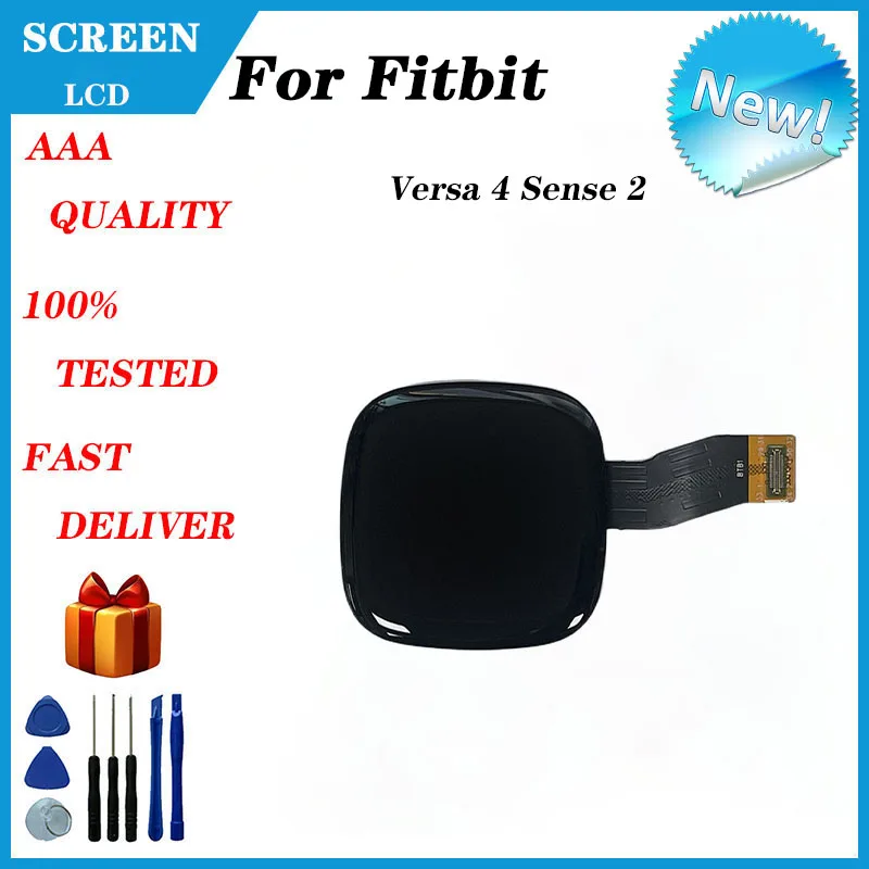Pantalla LCD para reloj inteligente Fitbit Versa 4 Sense 2, accesorios de repuesto y piezas de reparación