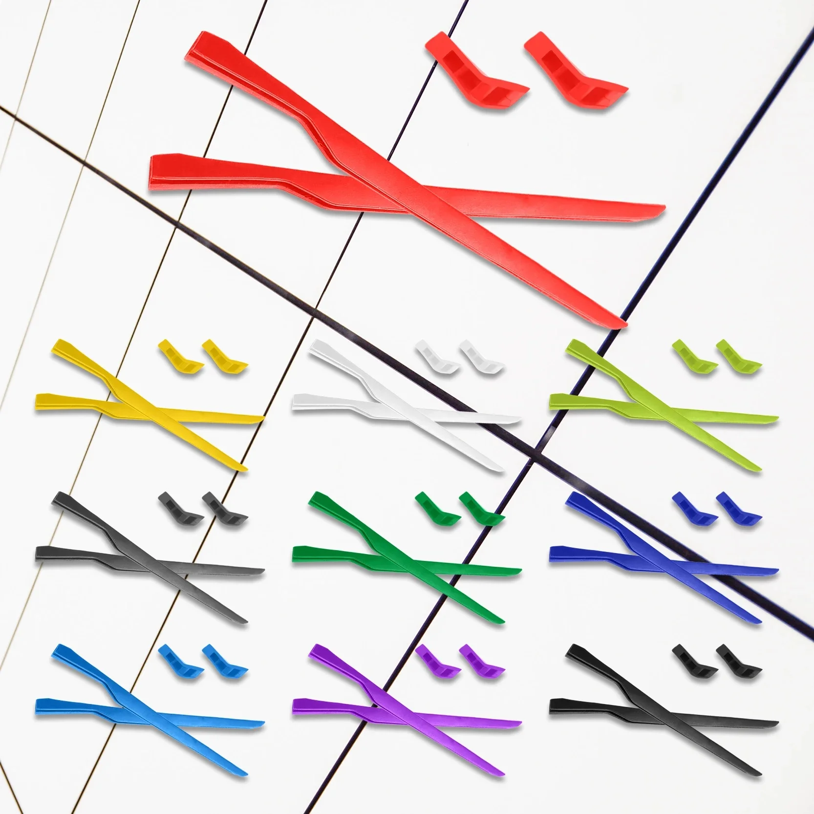 E.O.S – chaussettes d'oreille de remplacement en caoutchouc de silicone, pour OAKLEY Mainlink XL OO9264-61mm, cadre multi-Options