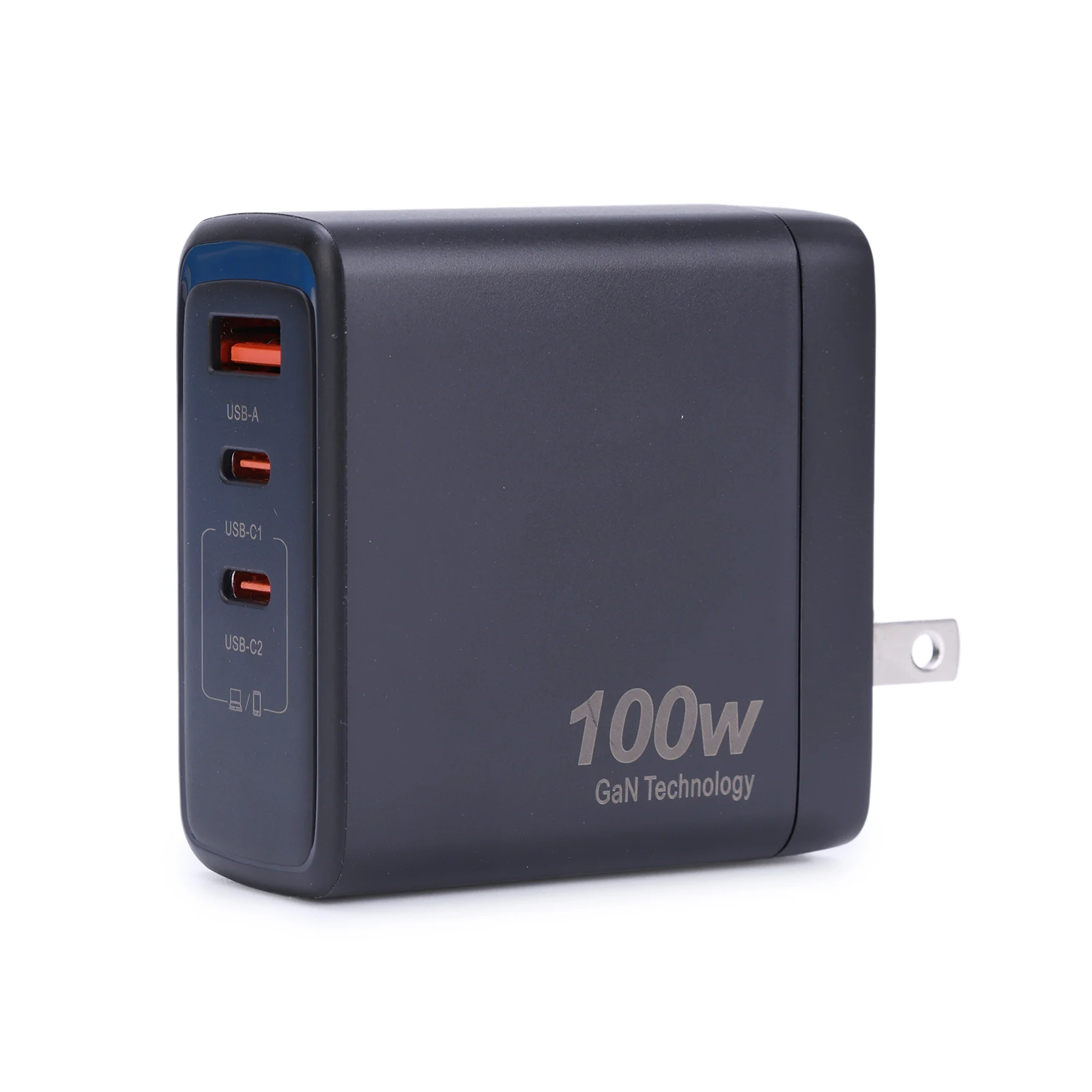 100 واط USB الجدار شاحن 3 في 1 GaN سريع PD 100 واط التوصيل محطة شحن متعددة ميناء للهاتف 16 برو/16/15 S24/S23 محول الطاقة