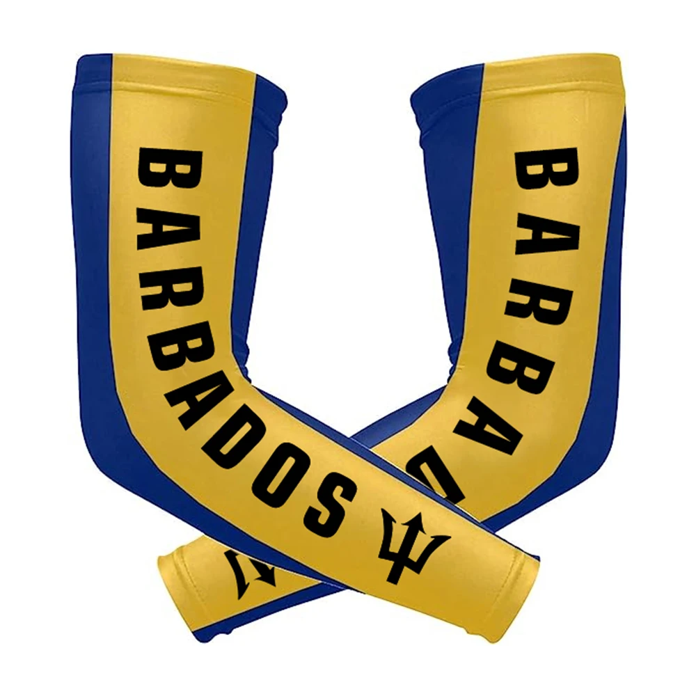 Directly Delivery UV Protection Free Size  Barbados flag arm sleeve