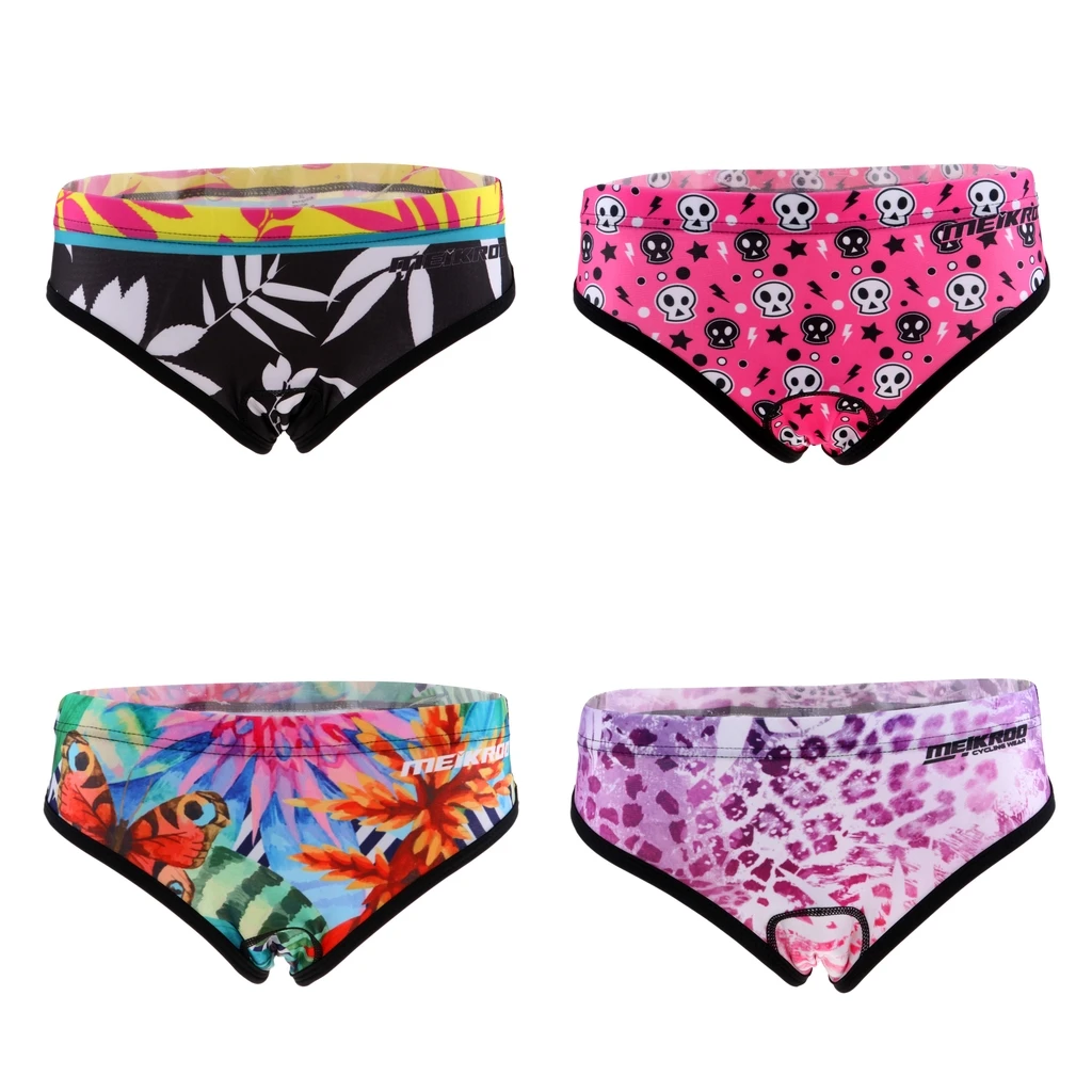 Womens 3D Gel Padded Cycling Bike Bicycle Briefs Underwear Shorts - Lightweight Breathable & Adsorbent for Outdoor Cycling