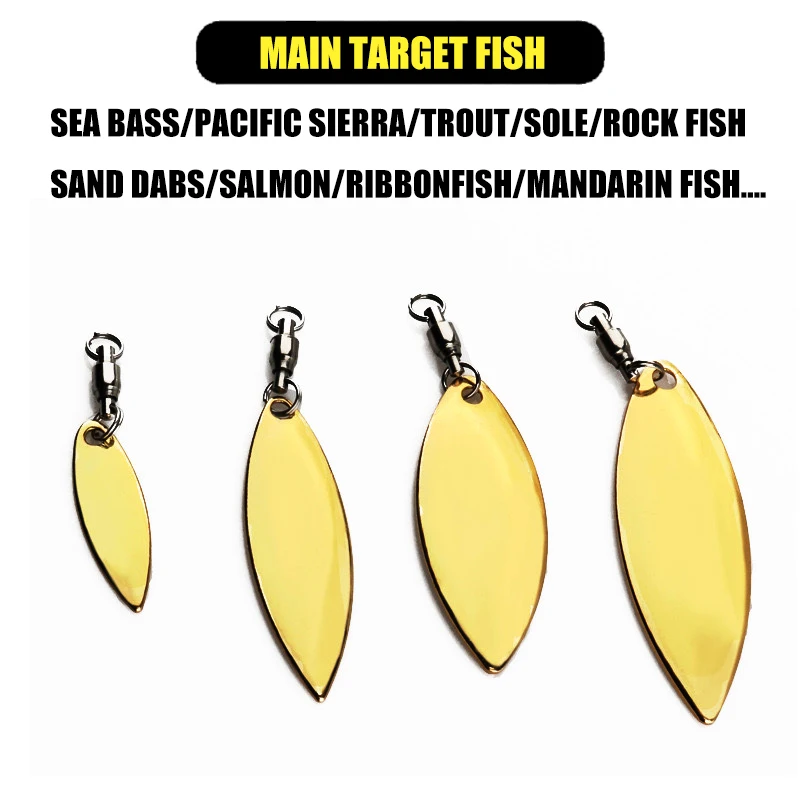 FLASH TAIL LURE ACCESSORIES NOISY SPOON REFLECTIVE WILLOW LEAF DAZZLE COLOR SWIVEL SPINNER VIB JIGGING MINNOW PENCIL SUITABLE