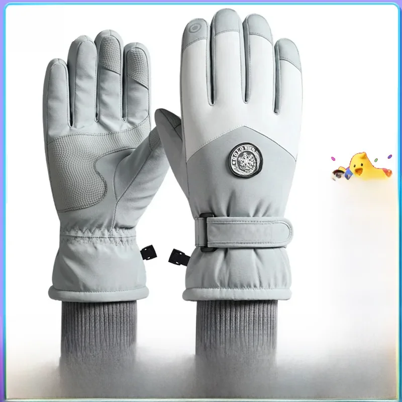 AliExpress GIYO Winter Skiing Gloves for Women Men Cycling Fleece Waterproof Thick Snowflak Motorcycle Touch Screen Warm Windproof Snow Gloves
