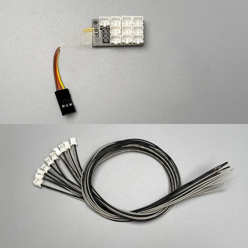 Module d'extension 4-en-1 PH2.0 pour groupe d'éclairage de camion RC, compatible avec les modèles de voitures 1/14 Tamiya Tipper, SCANIA 770S et Volvo Excavator