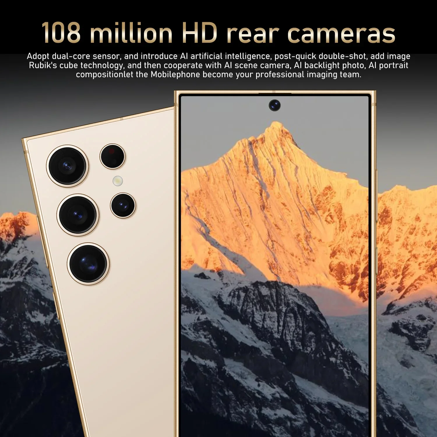 New S25 Ultra 2025 Hot 7.3inch HD Global Android 14 Edition Dual Card 8000mAh Battery Facial Recognition Function