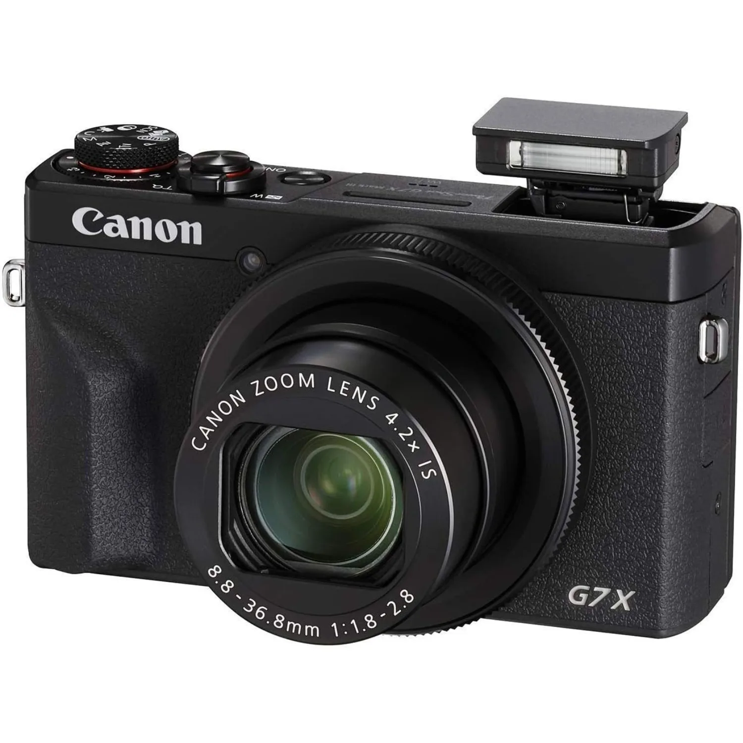 Canon PowerShot G7 X Mark III Digital Camera, 20.1MP 1-inch Sensor, 4K Video, 24-100mm f/1.8-2.8 Lens, Flip Touchscreen, Wi-Fi & Bluetooth, Black