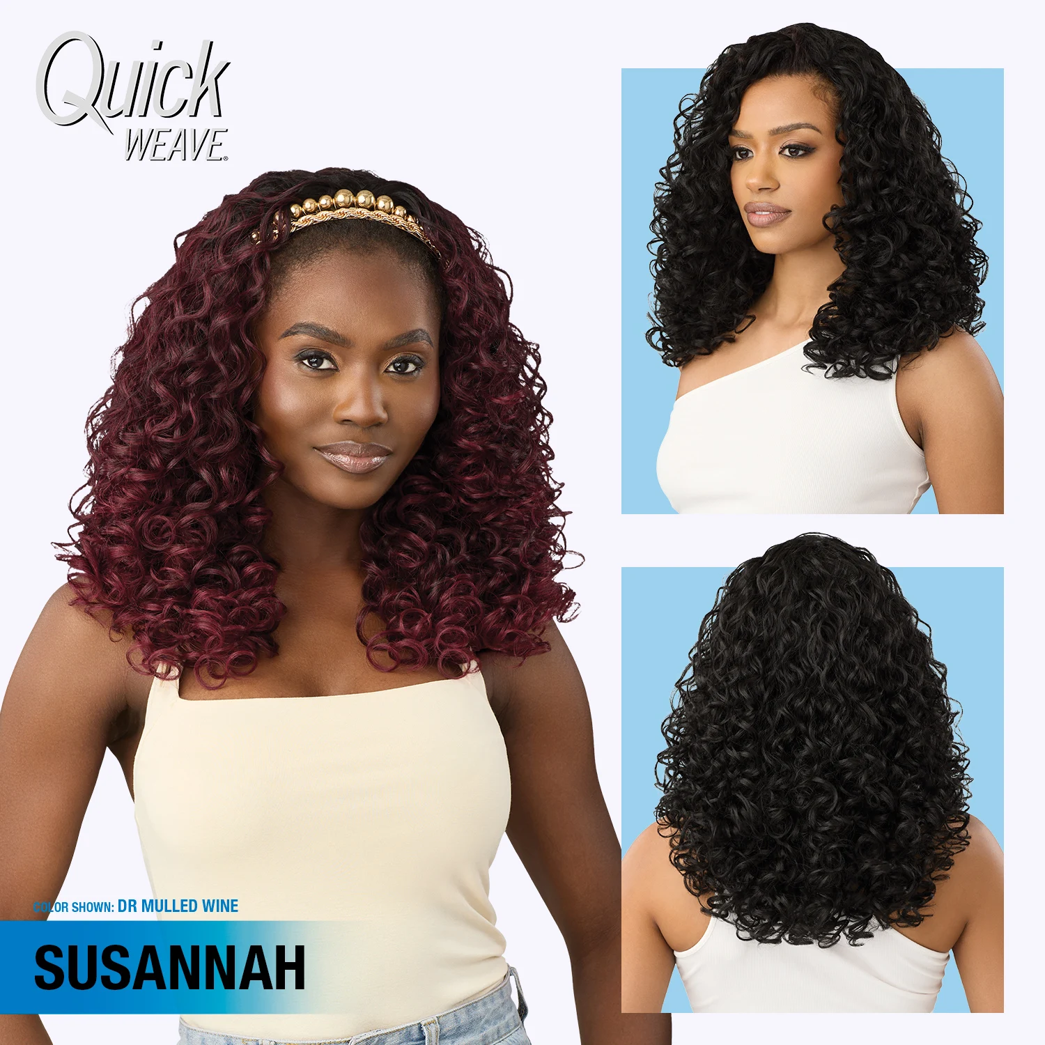 Outre Half Synthetic Wig Quick Weave Susannah