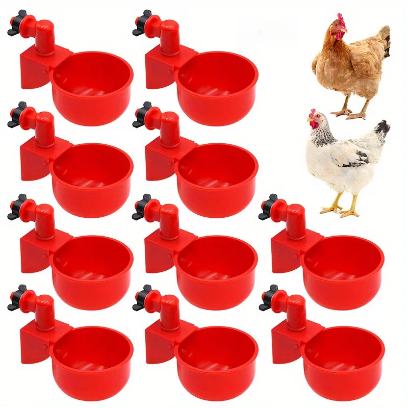 Bacia bebendo da galinha automática, distribuidor da água, codorna, aves domésticas, pato e pombo,