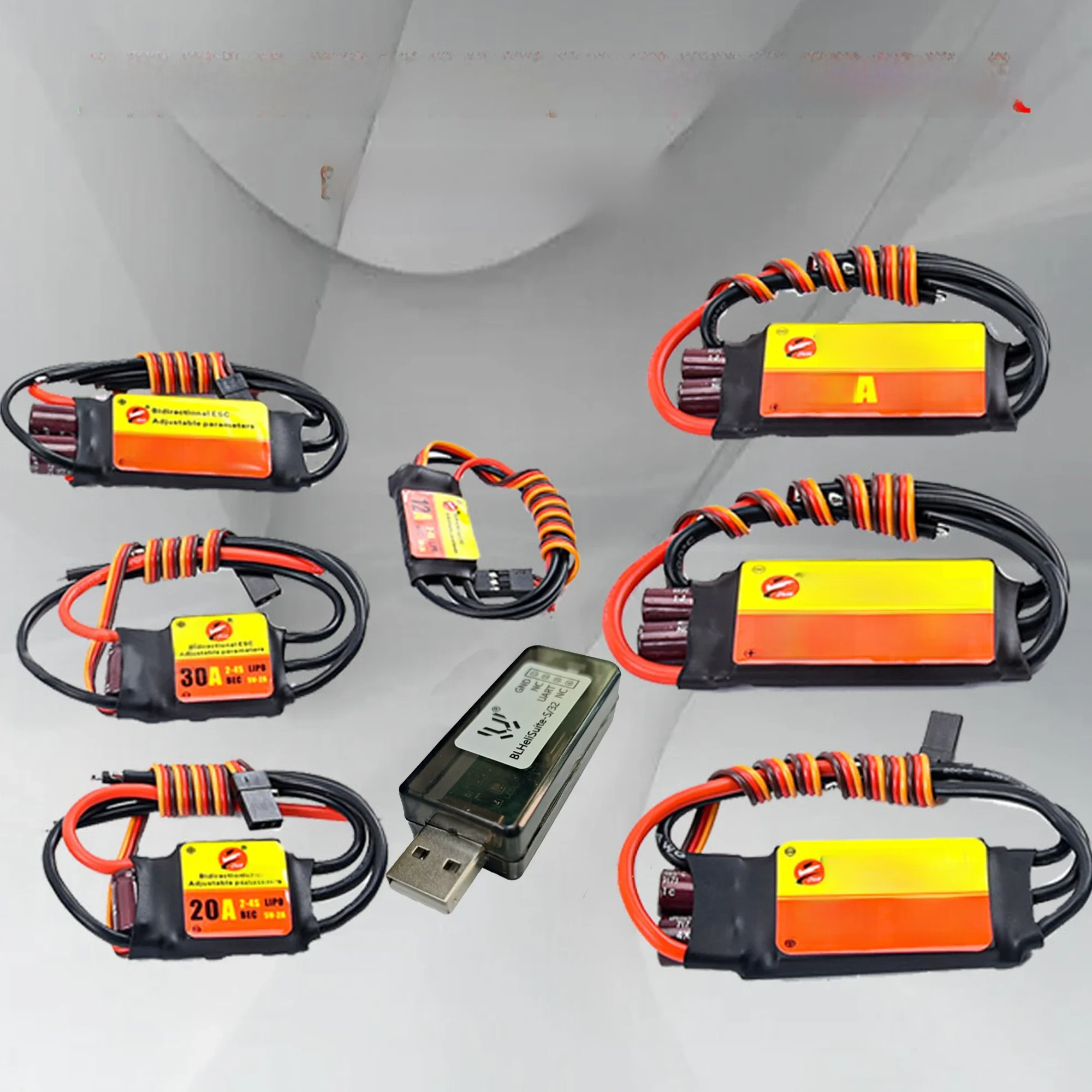 ESC bidirectionnel réglable sans balais ZMR 12/20/30/40/60/80/100A pour voiture télécommandée, hélice pneumatique sous-marine