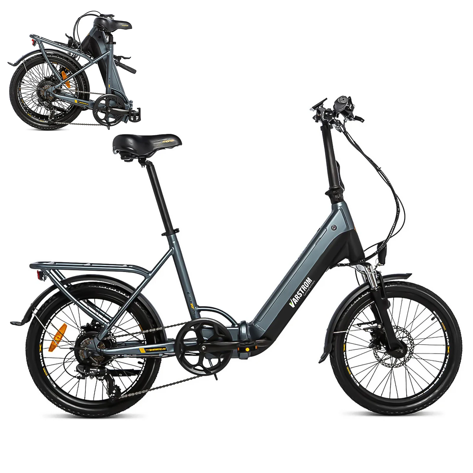 【3-Tage-Lieferung】Elektrofahrrad E-Bike 20 Zoll faltbares Elektrofahrrad, bürstenloser Motor 250 W, maximales Drehmoment 55 Nm, Höchstgeschwindigkeit 25 km/h, Lithium-Ionen-Akku 48 V 13 Ah / 16 Ah,