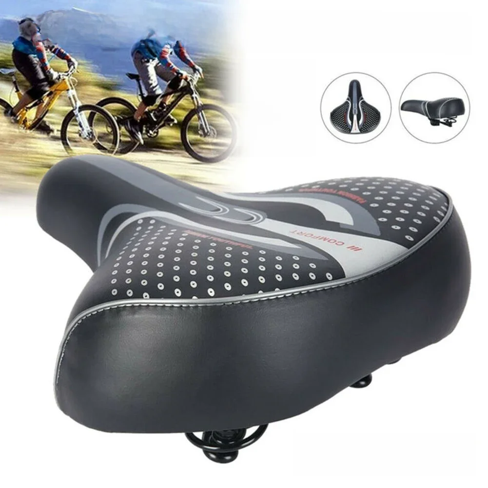 AliExpress Comfortable Extra Wide Big Bum Bike Soft Pad Saddle Bicycle Seat Cushion Sporty E-Scooter Seat