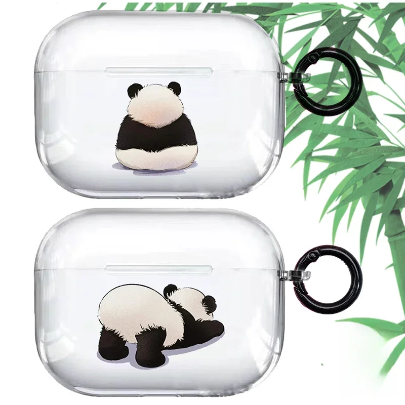 Étui Airpods Pro 2ème housse de protection dessin animé Panda mignon, boîte Airpod 1 2 3 Pro Kawaii Air Pod Cover Funda