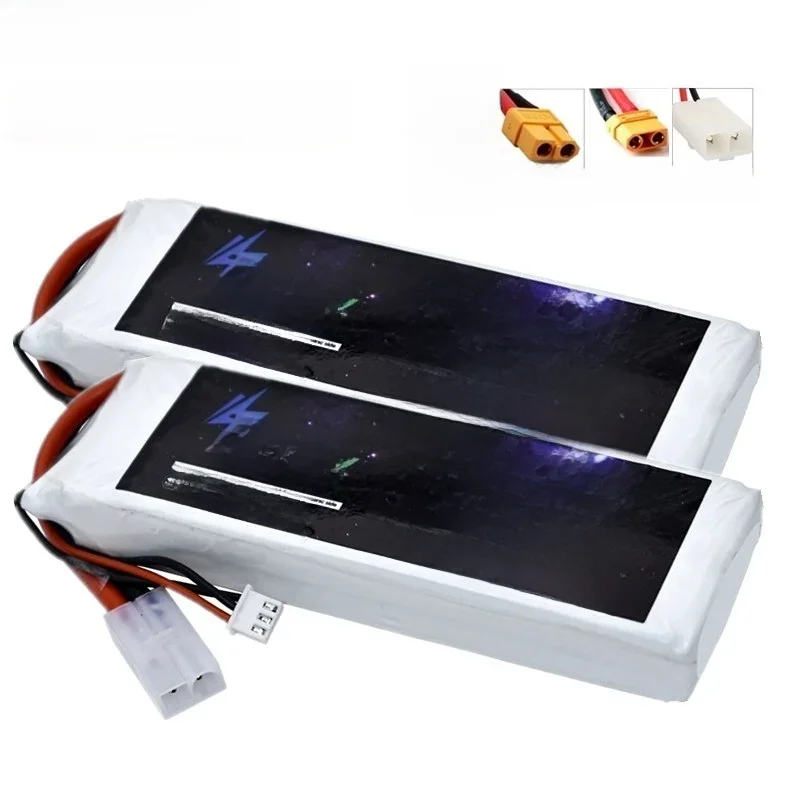 Batterie Lipo 2S 7.4V 5200mAh 60C avec Deans count60 Tamiya/KET-2P pour RC Avion Hélicoptère Drone façades FPV Modèle Racing Hobby