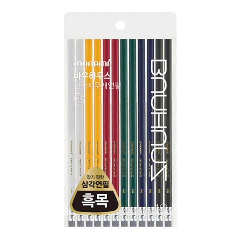 Monami Bau House Triangle Ear Pencils Classic 12-Schild Set